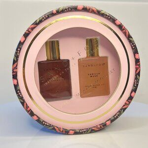 SAND + FOG Holiday gift set parfum oil Vanilla Musk + Jasmine Cedarwood